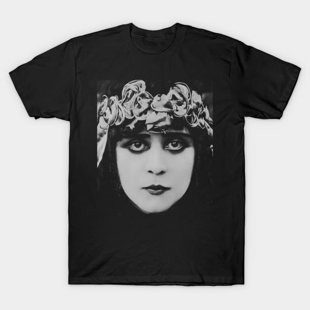 THEDA BARA - VAMPIRE QUEEN T-Shirt by silentandprecodehorror